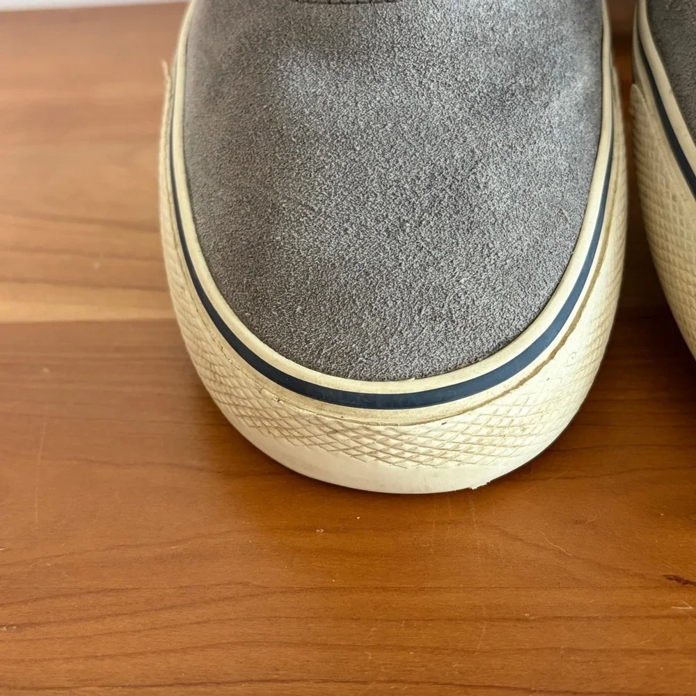 Sperry Mens Gray Suede High Top Sneaker Boots STS22654 Size 8.5